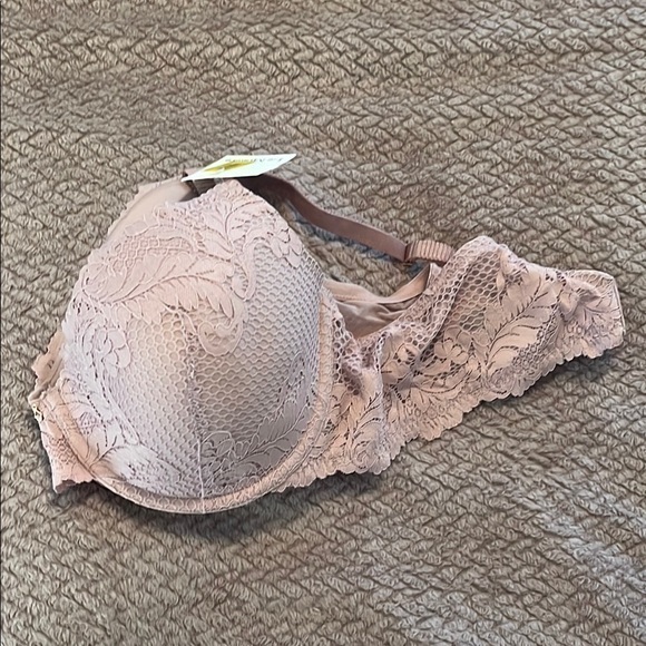 Le Mystere Tan Lace Bra Molded Cup Intimates - Picture 1 of 4